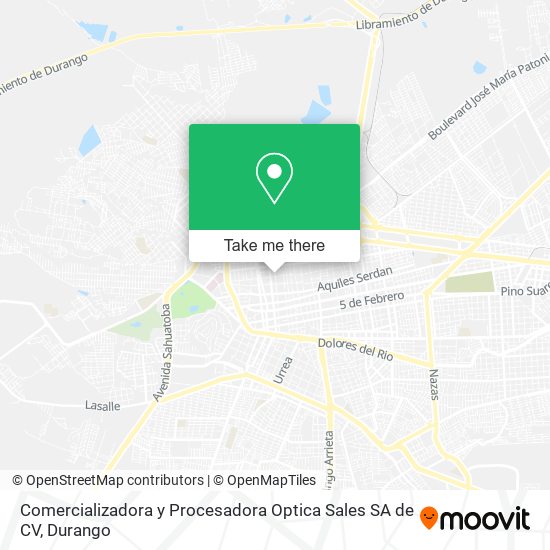 Comercializadora y Procesadora Optica Sales SA de CV map