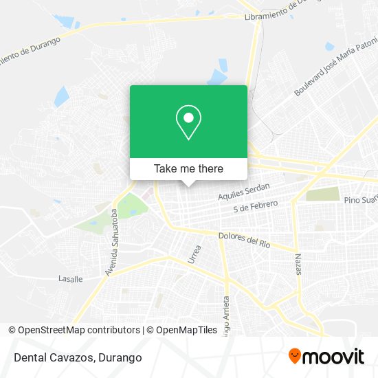 Mapa de Dental Cavazos