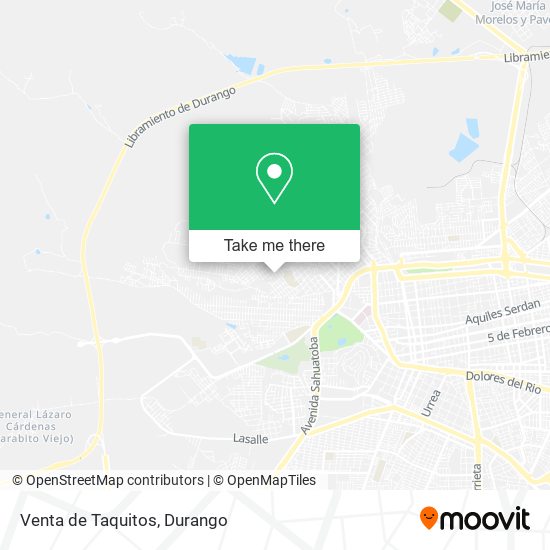 Venta de Taquitos map