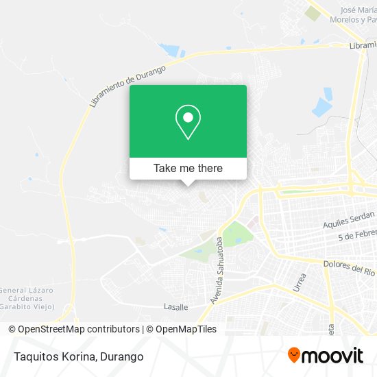 Taquitos Korina map