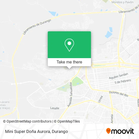 Mini Super Doña Aurora map