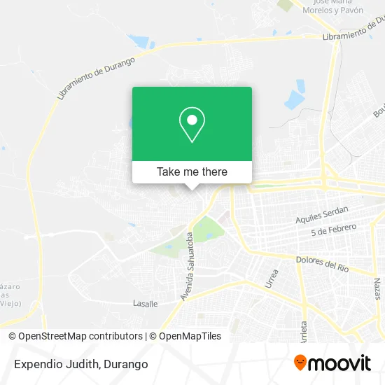 Expendio Judith map
