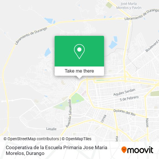 Mapa de Cooperativa de la Escuela Primaria Jose Maria Morelos