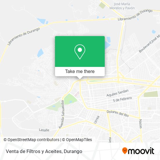 Mapa de Venta de Filtros y Aceites