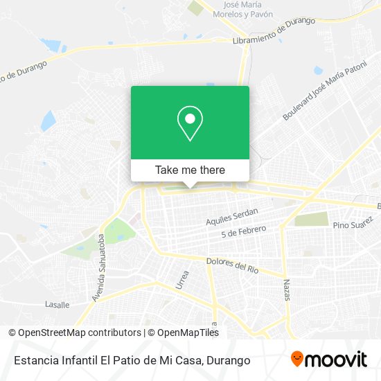 Mapa de Estancia Infantil El Patio de Mi Casa