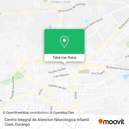 Centro Integral de Atencion Neurologica Infantil Ciani map
