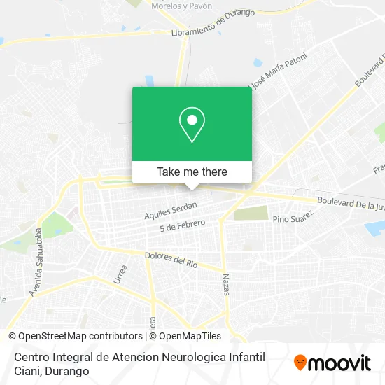 Mapa de Centro Integral de Atencion Neurologica Infantil Ciani