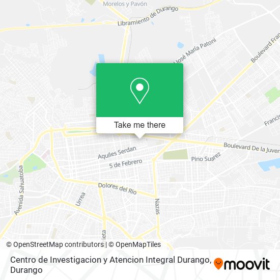 Centro de Investigacion y Atencion Integral Durango map