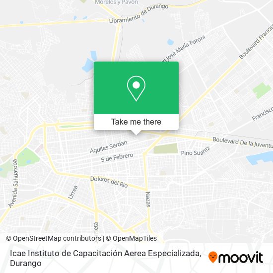 Icae Instituto de Capacitación Aerea Especializada map