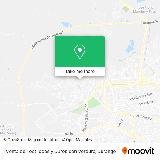 Venta de Tostilocos y Duros con Verdura map