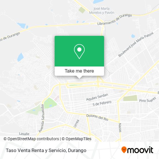 Taso Venta Renta y Servicio map