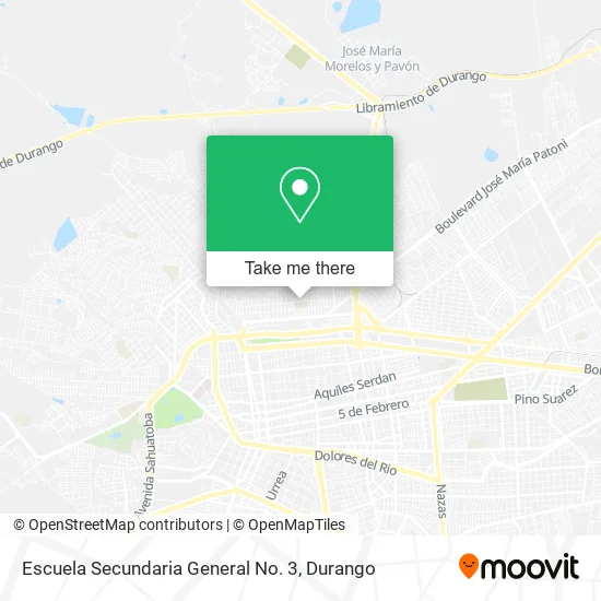 Mapa de Escuela Secundaria General No. 3