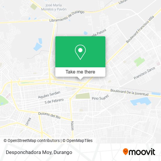 Desponchadora Moy map