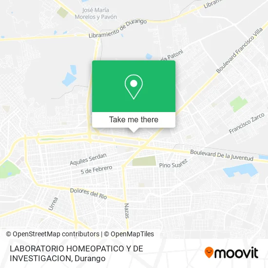 LABORATORIO HOMEOPATICO Y DE INVESTIGACION map