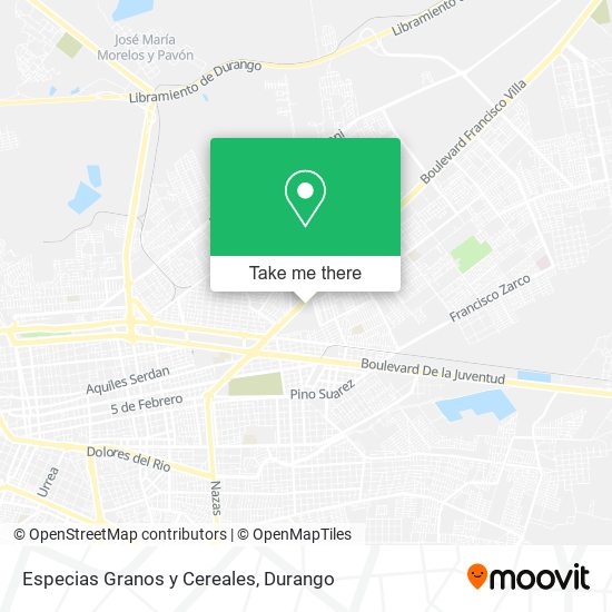 Mapa de Especias Granos y Cereales