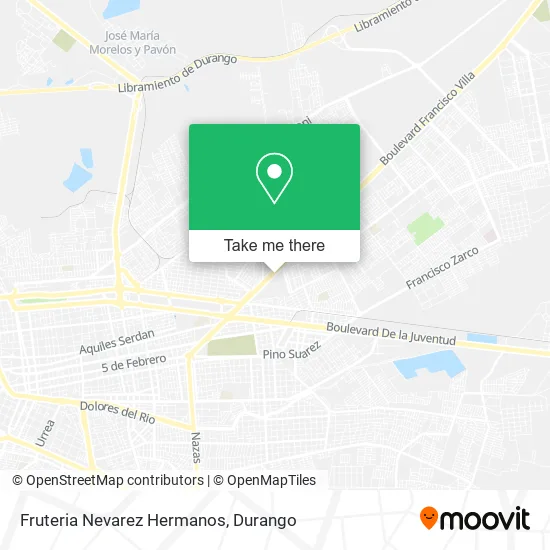 Mapa de Fruteria Nevarez Hermanos