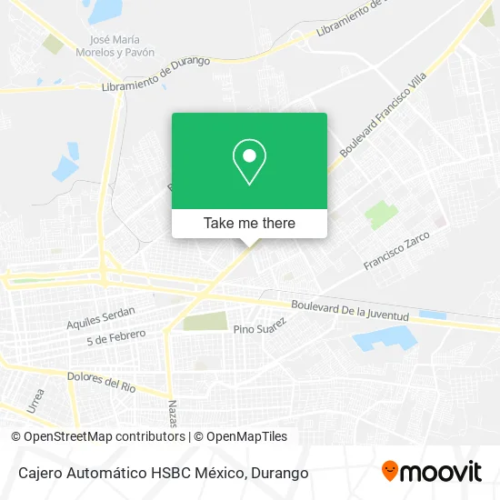 Cajero Automático HSBC México map