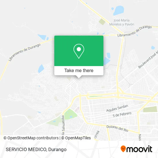 SERVICIO MEDICO map