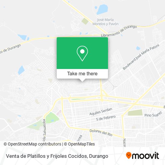 Venta de Platillos y Frijoles Cocidos map