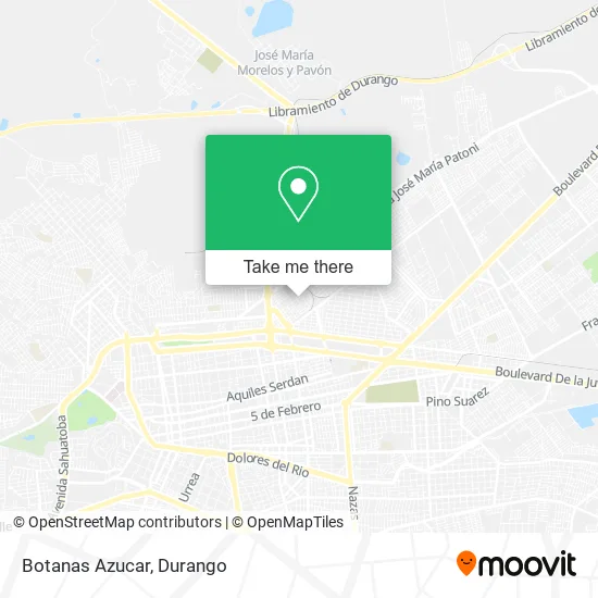 Botanas Azucar map