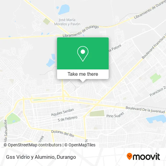 Mapa de Gss Vidrio y Aluminio