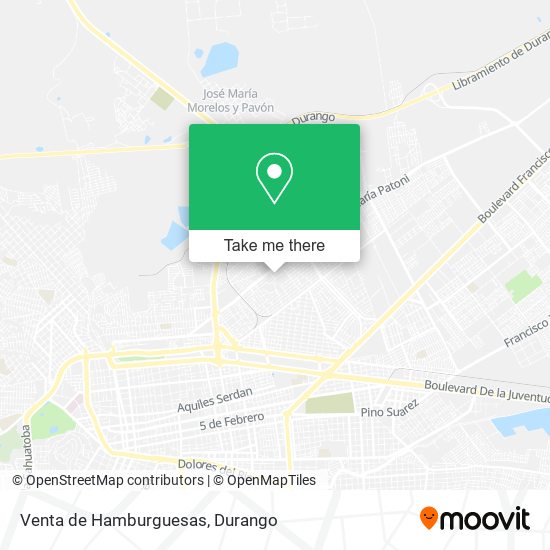 Mapa de Venta de Hamburguesas