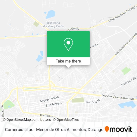 Comercio al por Menor de Otros Alimentos map