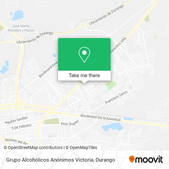Mapa de Grupo Alcohólicos Anónimos Victoria
