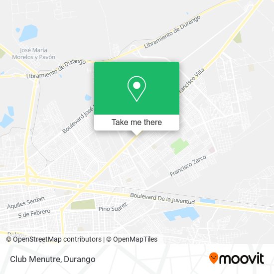 Club Menutre map
