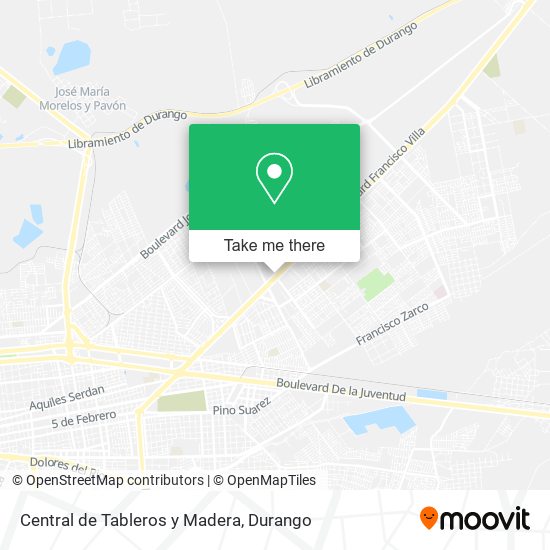Central de Tableros y Madera map