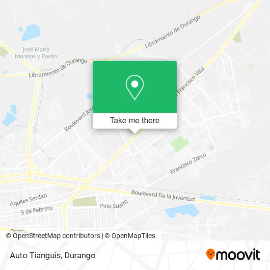 Mapa de Auto Tianguis