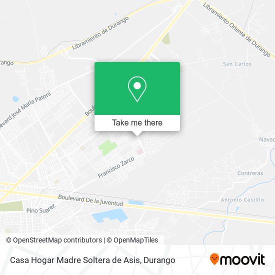 Casa Hogar Madre Soltera de Asis map