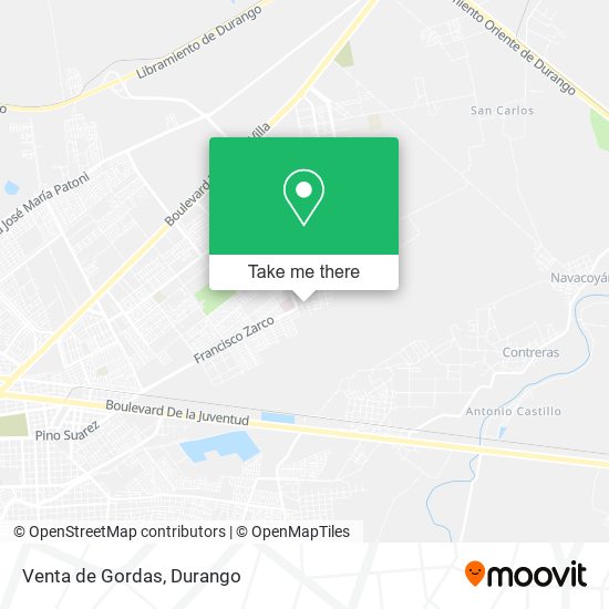 Venta de Gordas map