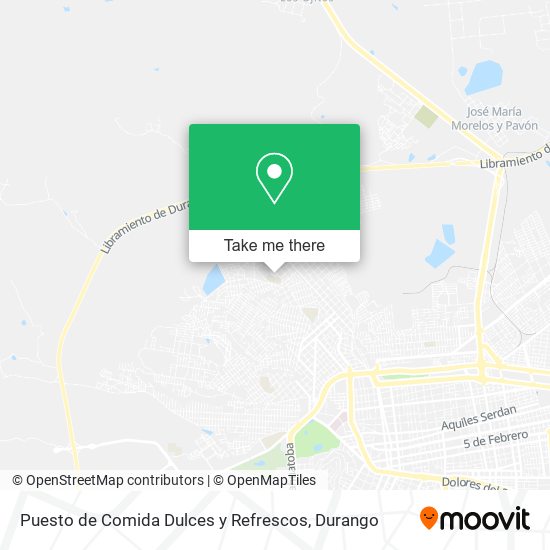 Puesto de Comida Dulces y Refrescos map