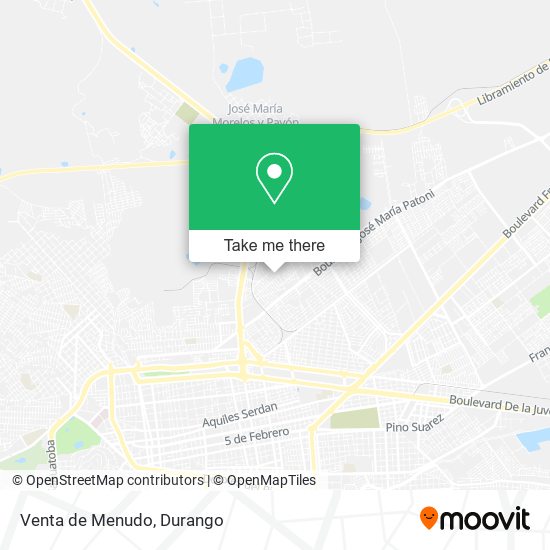 Venta de Menudo map