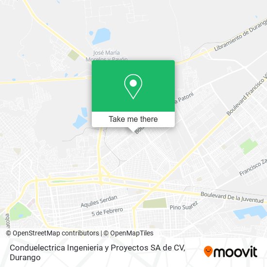 Mapa de Conduelectrica Ingenieria y Proyectos SA de CV