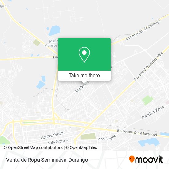 Venta de Ropa Seminueva map