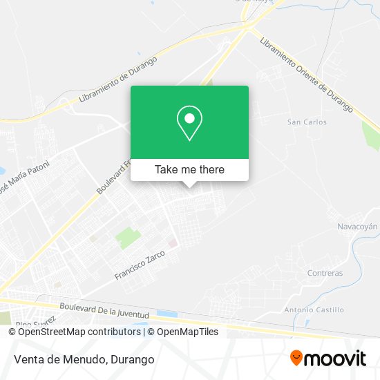 Venta de Menudo map