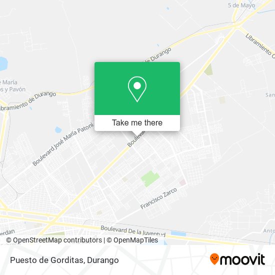 Puesto de Gorditas map