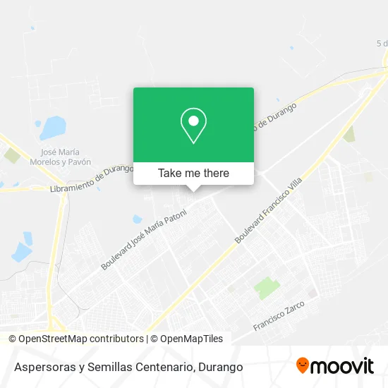 Aspersoras y Semillas Centenario map