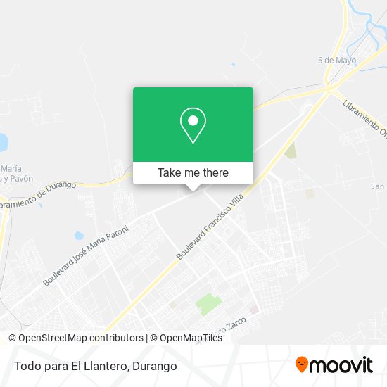 Todo para El Llantero map