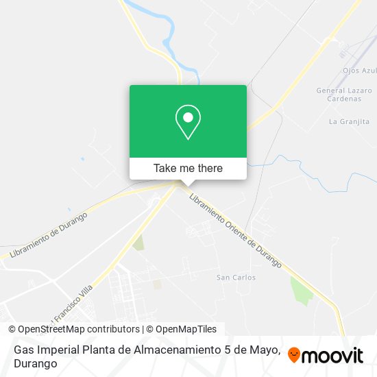 Mapa de Gas Imperial Planta de Almacenamiento 5 de Mayo