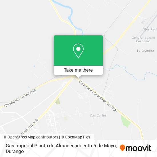 Mapa de Gas Imperial Planta de Almacenamiento 5 de Mayo