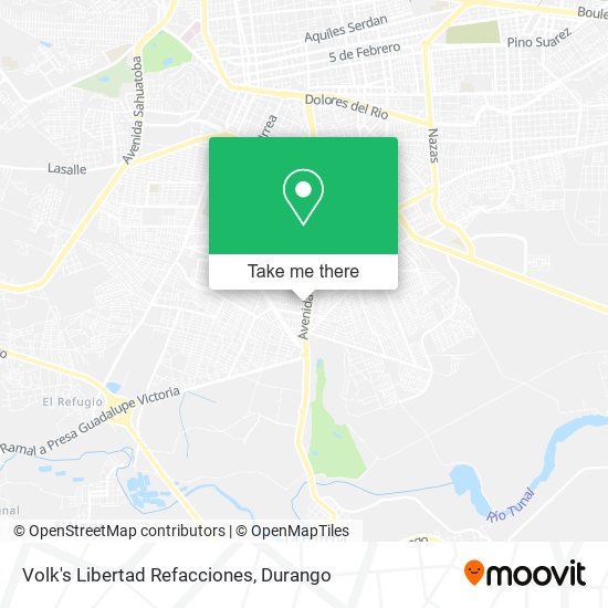 Mapa de Volk's Libertad Refacciones