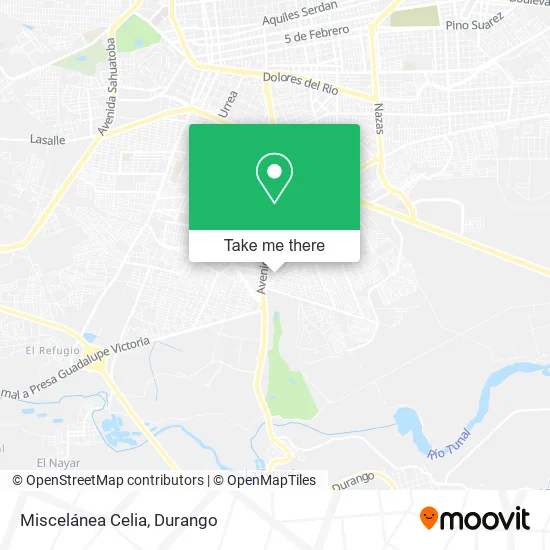 Mapa de Miscelánea Celia
