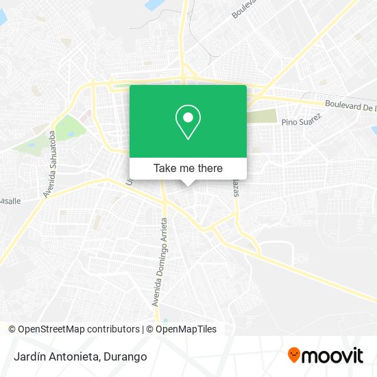 Jardín Antonieta map