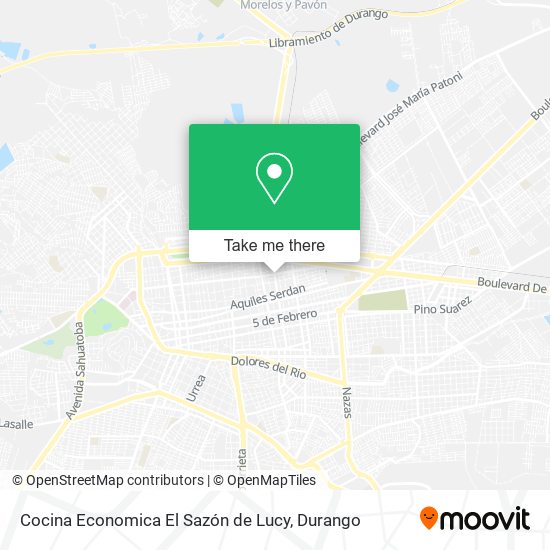 Cocina Economica El Sazón de Lucy map