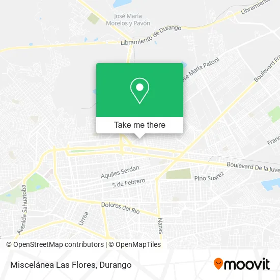 Mapa de Miscelánea Las Flores