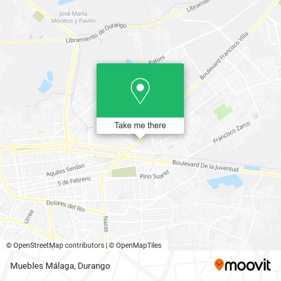 Mapa de Muebles Málaga