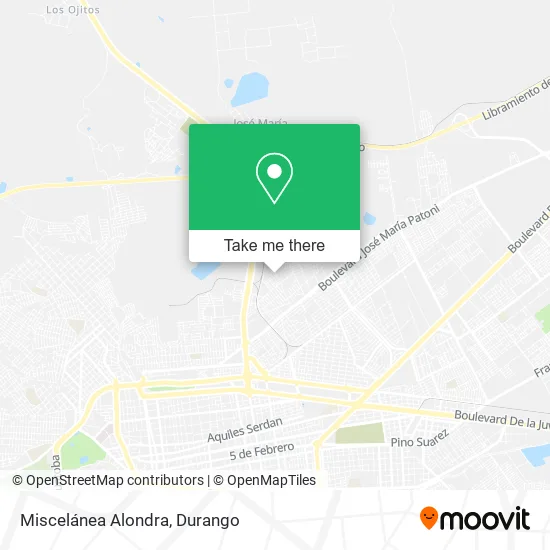 Miscelánea Alondra map